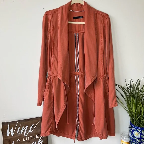 Max Jeans Spiced Coral Duster Jacket - Picture 13 of 13